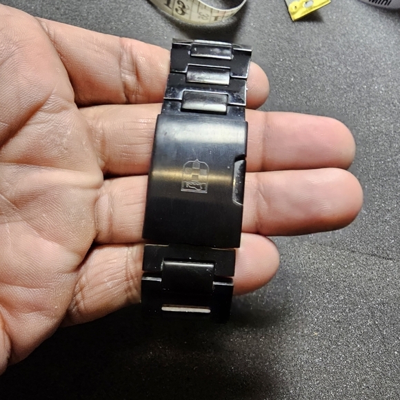 Vince Camuto Quartz Watch VC/1009BLBK The Master Blue Aluminum Black Ion-Plated - Picture 8 of 10